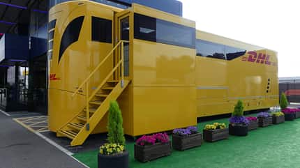 DHL - F1- Motorhomes - Formel 1 - GP Spanien - 4. Juni 2023 DHL - F1- Motorhomes - Formel 1 - GP Spanien - 4. Juni 2023